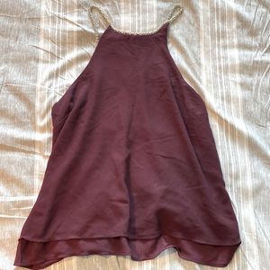 3/$15 Rhinestone neck tank top